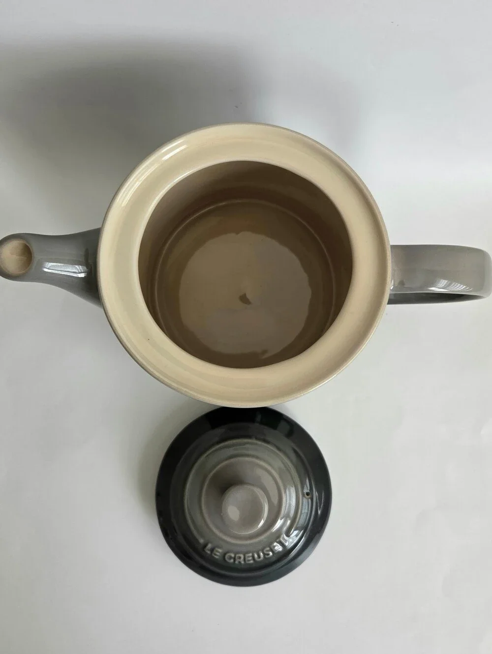 Le Creuset Grand Teapot 1.3 Liter FLINT GRAY Stoneware 2nd Choice